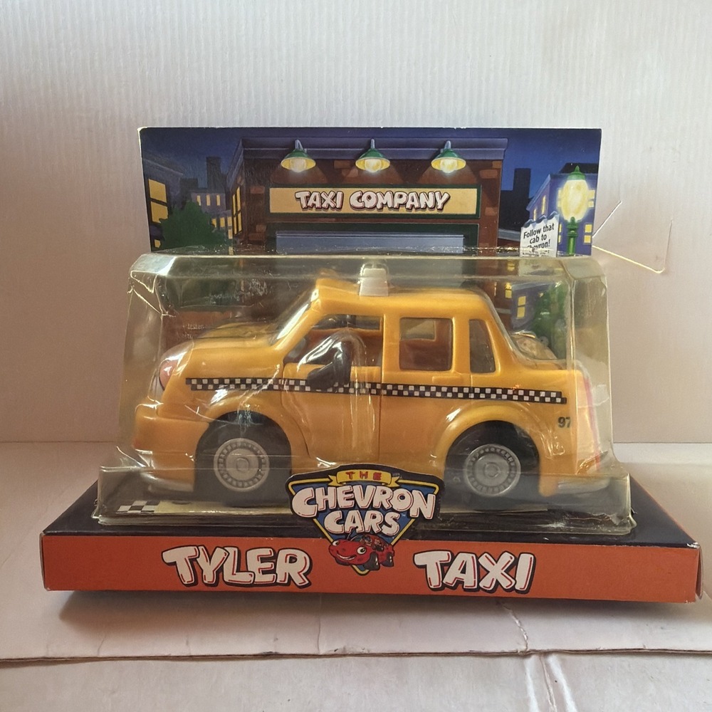 1997 The Chevron Cars Tyler Taxi Collectible Vintage Toy - NEW